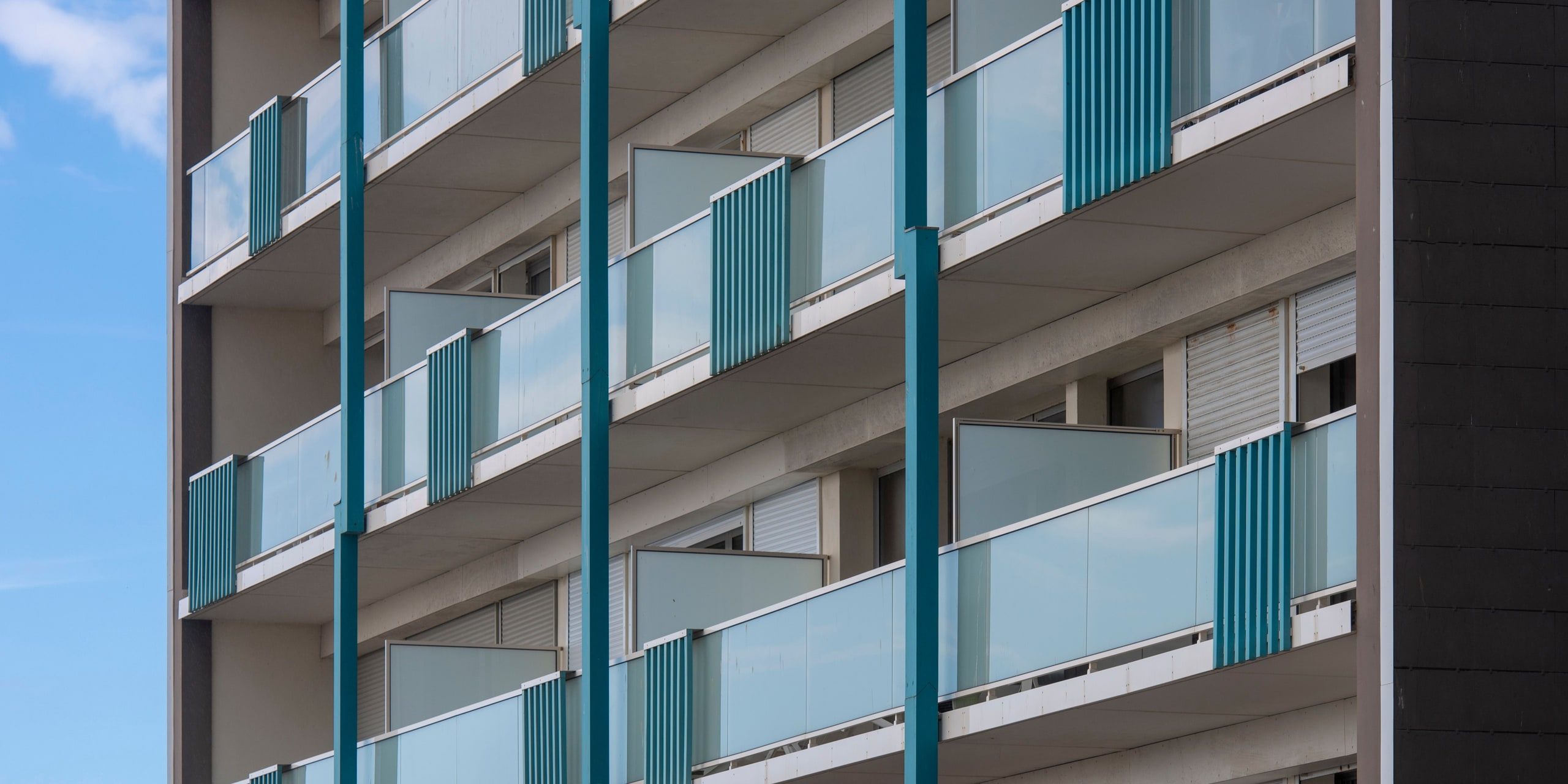 A modern apartment building exterior