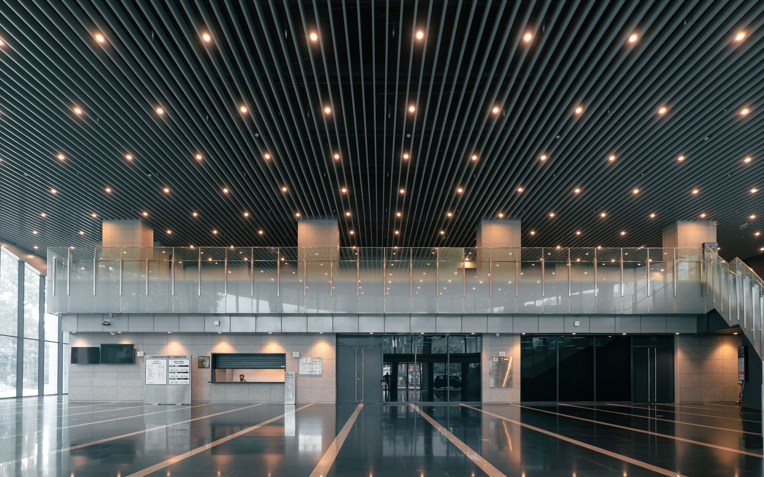An office lobby