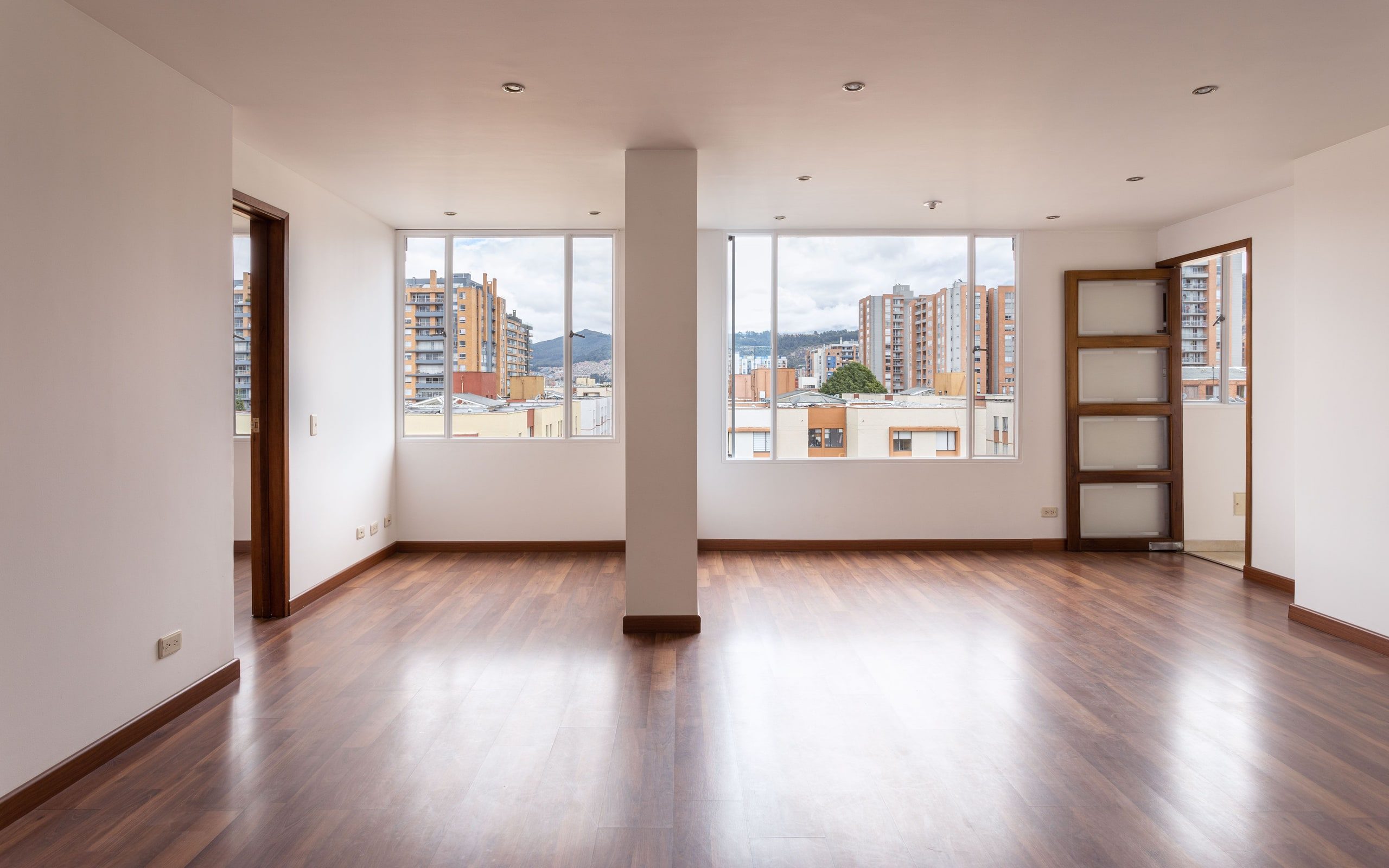 An empty rental unit between tenancies