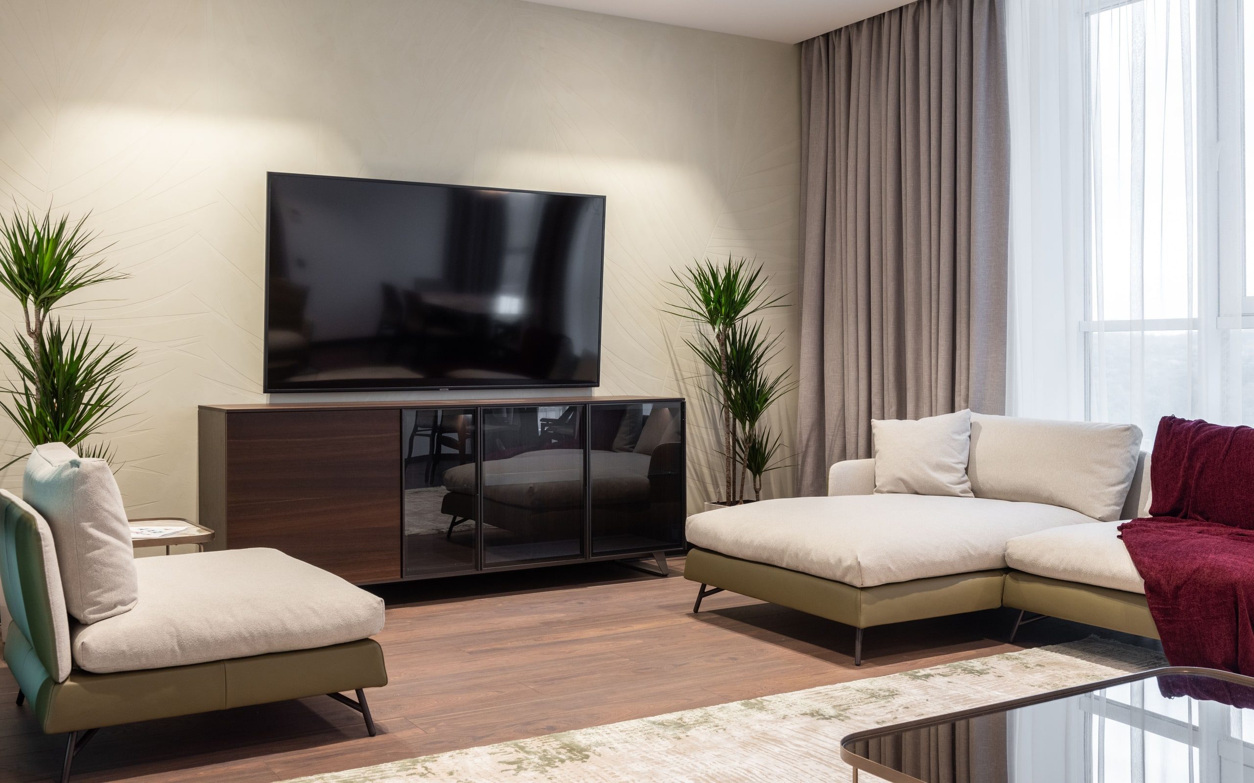 Reference image: a modern lower-level living space